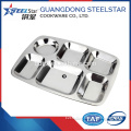 New products stainless steel deep snack tray / fast food tray